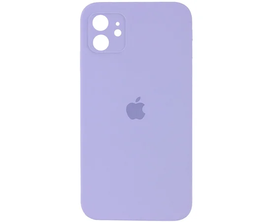 Чохол Silicone Case Square Full Camera Protective (AA) для Apple iPhone 11 (6.1 ") Бузковий / Dasheen
