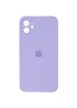 Чохол Silicone Case Square Full Camera Protective (AA) для Apple iPhone 11 (6.1 ") Бузковий / Dasheen
