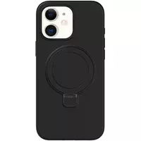 Чехол Silicone Case Full Protective NO LOGO with Ring для Apple iPhone 11 (6.1") Black