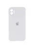 Чехол Silicone Case Square Full Camera Protective (AA) для Apple iPhone 11 (6.1") Белый / White