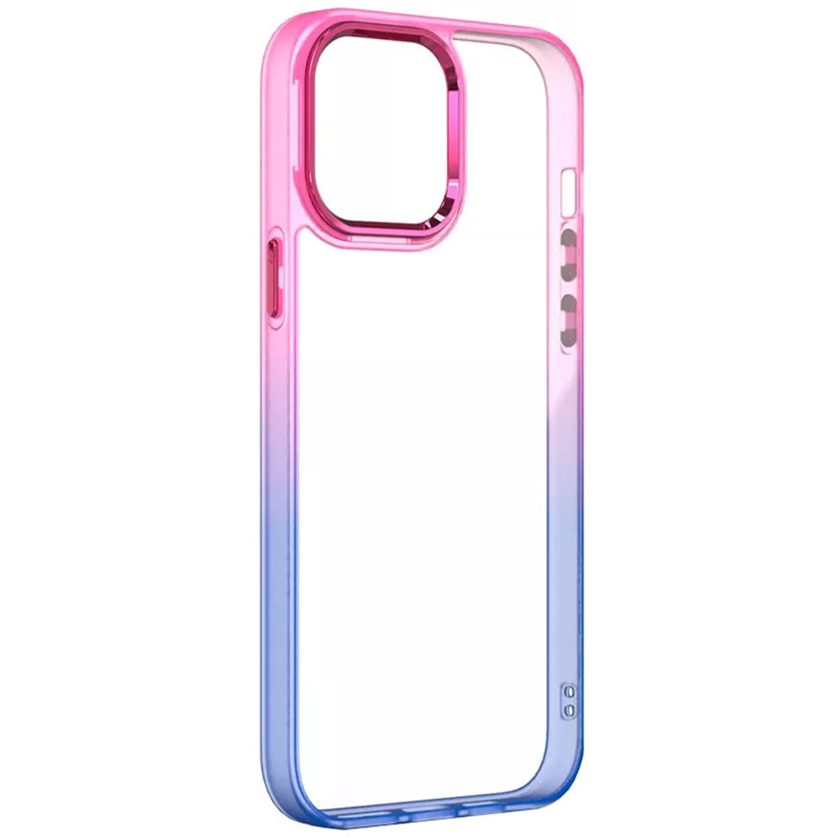 Чехол TPU+PC Fresh sip series для Apple iPhone 11 (6.1") Розовый / Синий