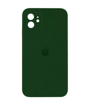Чохол Silicone Case Square Full Camera Protective (AA) для Apple iPhone 11 (6.1 ") Зелений / Army green