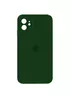 Чехол Silicone Case Square Full Camera Protective (AA) для Apple iPhone 11 (6.1") Зеленый / Army green