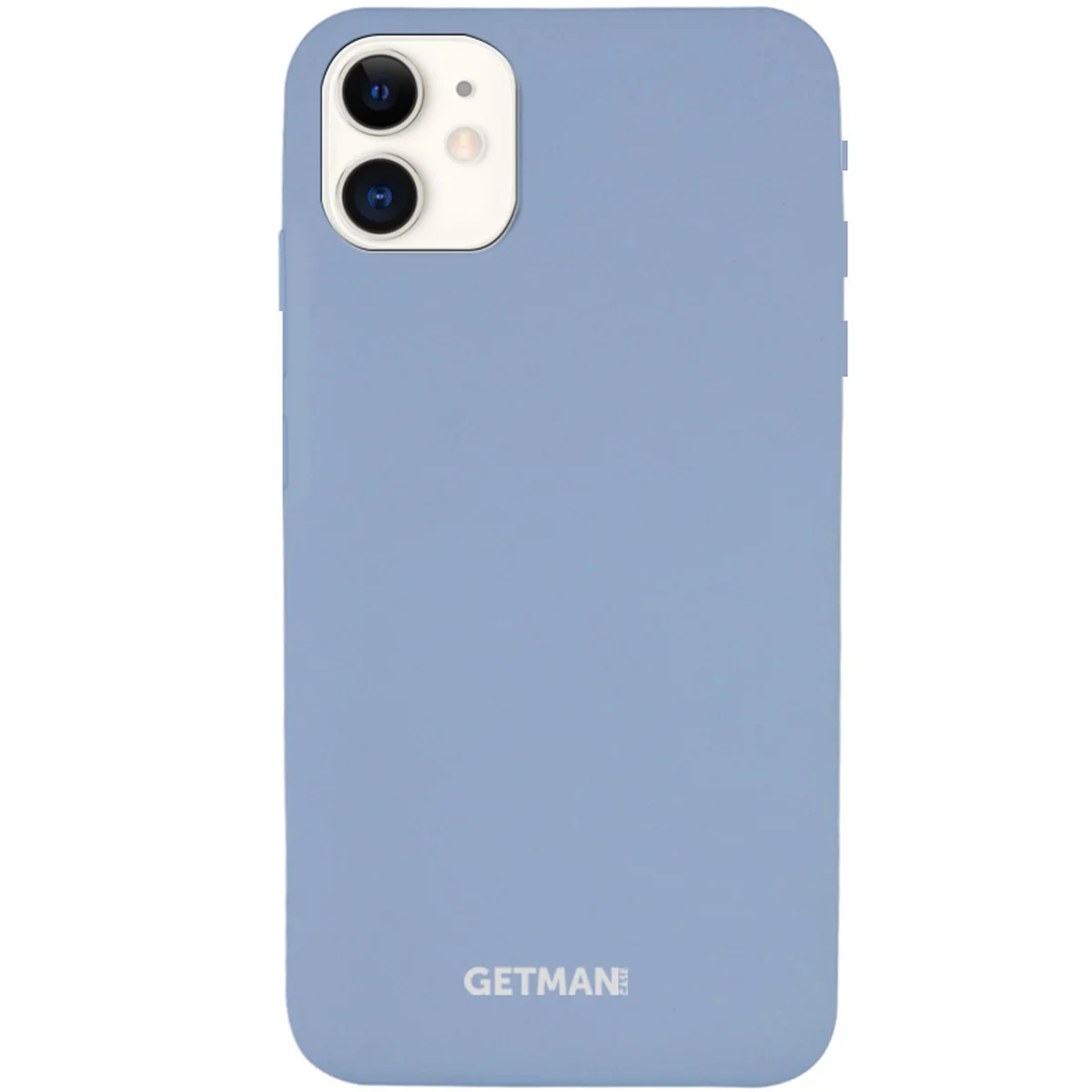 Чехол Silicone Case GETMAN for Magnet для Apple iPhone 11 (6.1") Серый / Mist Blue