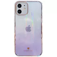 TPU+Glass чехол Aurora Classic для Apple iPhone 11 (6.1") Сиреневый