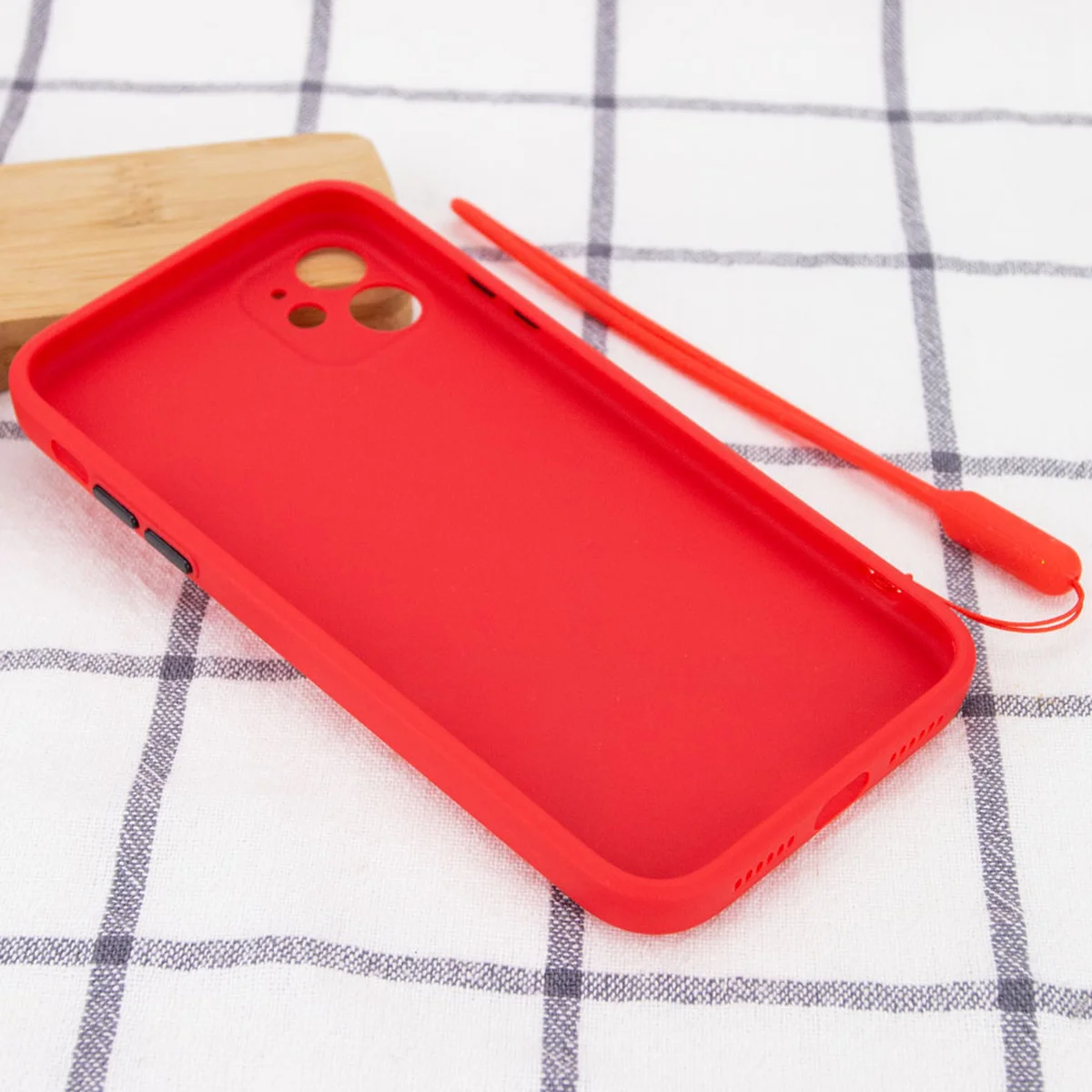 Чехол TPU Square Full Camera для Apple iPhone 11 (6.1") Красный