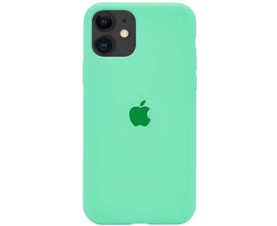 Чохол Silicone case (A) (з закритим низом) для Apple iPhone 11 (6.1 ") Зелений / Spearmint