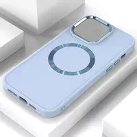 TPU чохол Bonbon Metal Style with MagSafe для Apple iPhone 11 (6.1") Блакитний / Mist Blue