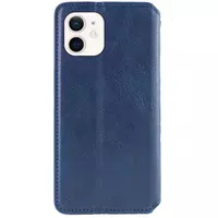Шкіряний чохол-книжка GETMAN Cubic (PU) для Apple iPhone 11 (6.1") Синій