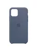 Чехол Silicone case (A) для Apple iPhone 11 (6.1") Синий / Navy Blue