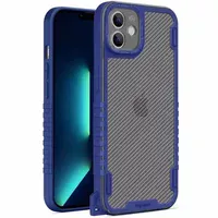 Чехол TPU+PC TRAVEL Carbon для Apple iPhone 11 (6.1") Синий