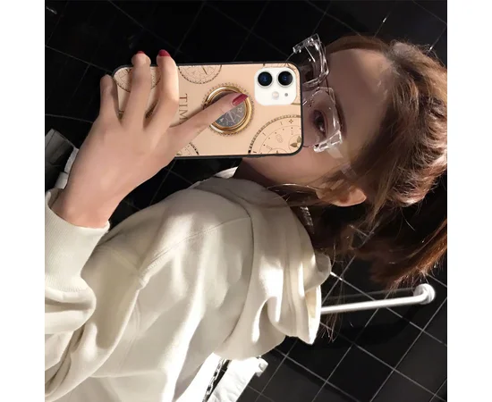 TPU + Glass чохол TYBOMB Shinig Watch для Apple iPhone 11 (6.1 ") Рожевий