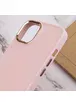 TPU чехол Bonbon Metal Style для Apple iPhone 11 (6.1") Розовый / Light pink