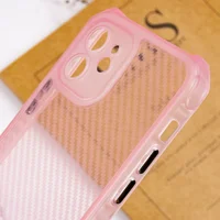 Чохол TPU Ease Carbon для Apple iPhone 11 (6.1") Рожевий / Прозорий