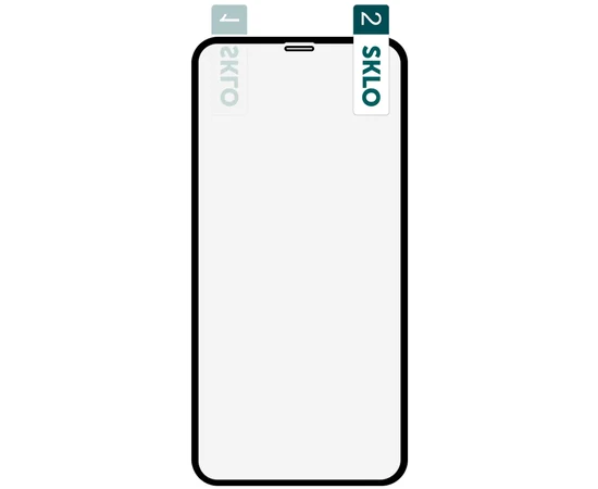 Гибкое защитное стекло SKLO Nano  для Apple iPhone 11 / XR (6.1") Черный