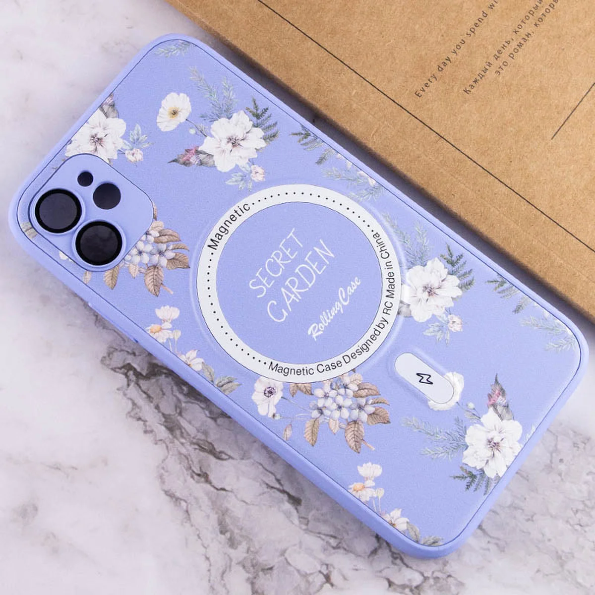 TPU+PC чехол Secret Garden with MagSafe для Apple iPhone 11 (6.1") Lilac
