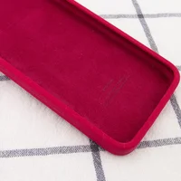 Чохол Silicone Case Square Full Camera Protective (AA) для Apple iPhone 11 (6.1 ") Червоний / Rose Red