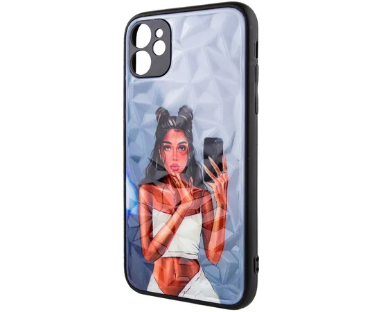 TPU+PC чехол Prisma Ladies для Apple iPhone 11 (6.1") Black in White