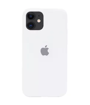 Чохол Silicone case (A) (з закритим низом) для Apple iPhone 11 (6.1 ") Білий / White