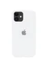 Чохол Silicone case (A) (з закритим низом) для Apple iPhone 11 (6.1 ") Білий / White