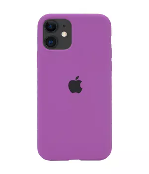 Чохол Silicone case (A) (з закритим низом) для Apple iPhone 11 (6.1 ") Фіолетовий / Grape