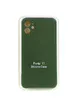 Чехол Silicone Case Lakshmi Square Full Camera для Apple iPhone 11 (6.1") Зеленый / Army green