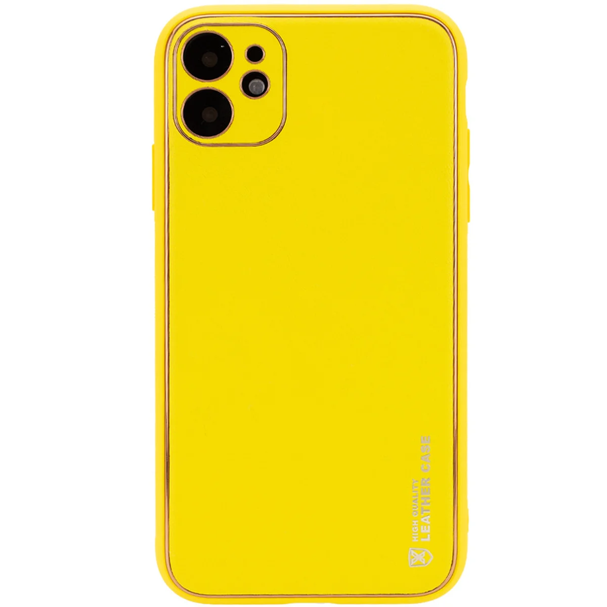 Кожаный чехол Xshield для Apple iPhone 11 (6.1") Желтый / Yellow