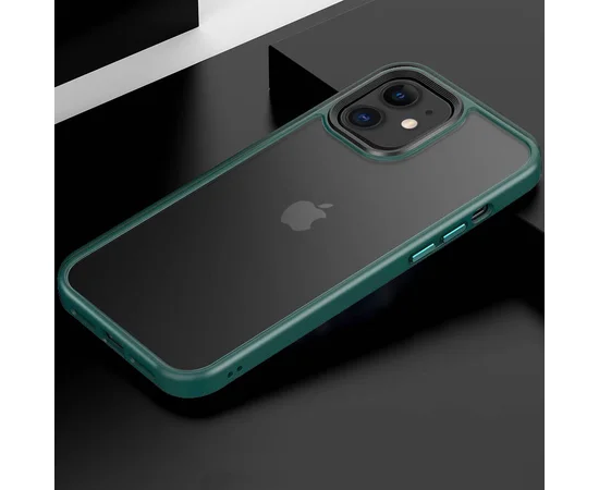 TPU+PC чехол Metal Buttons для Apple iPhone 11 (6.1") Зеленый