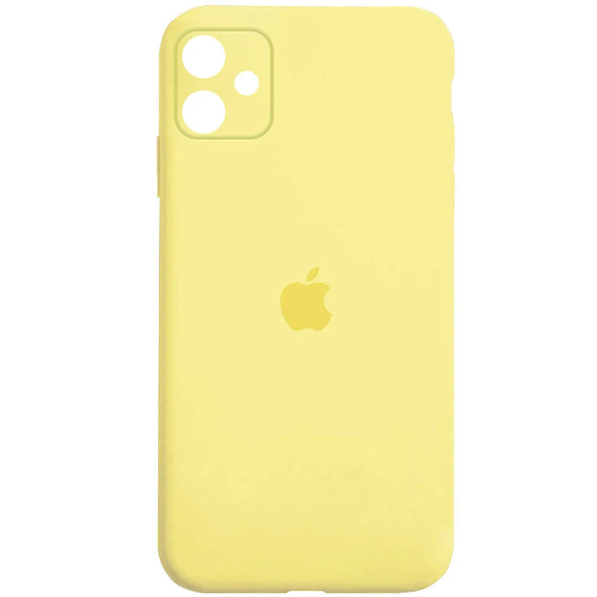 Чохол Silicone Case Square Full Camera Protective (AA) Apple iPhone 11 (6.1") Жовтий / Yellow