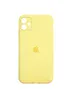 Чохол Silicone Case Square Full Camera Protective (AA) Apple iPhone 11 (6.1") Жовтий / Yellow