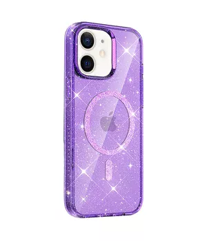 Чехол TPU Eclipse Sparkle (MagFit) для Apple iPhone 11 (6.1") Purple