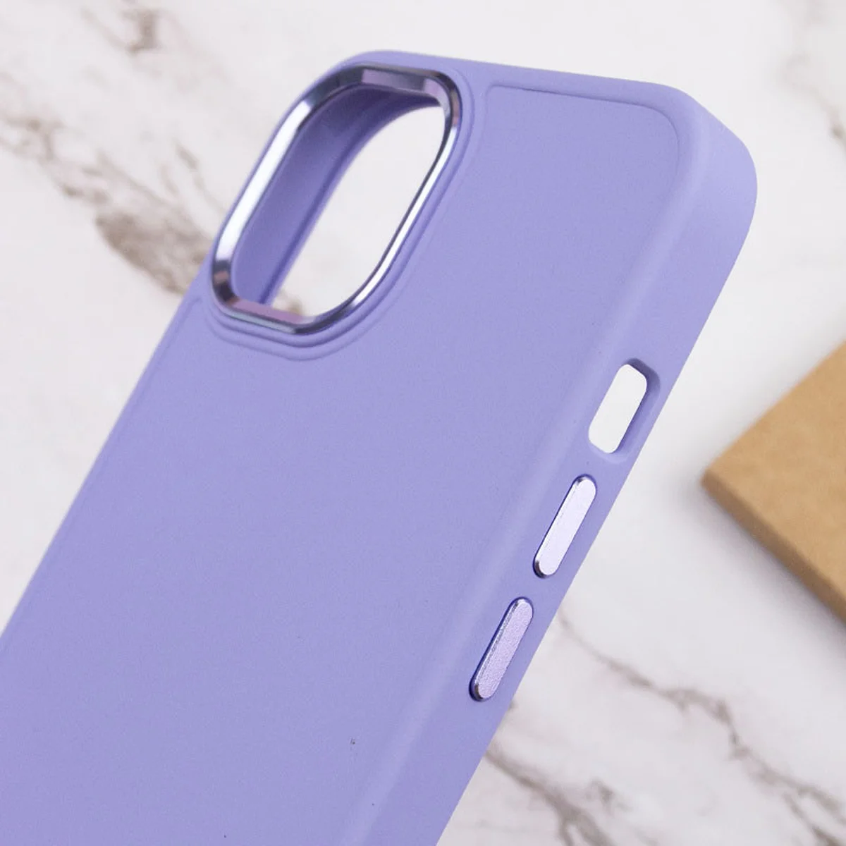 TPU чехол Bonbon Metal Style для Apple iPhone 11 (6.1") Сиреневый / Dasheen