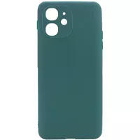 Силиконовый чехол Candy Full Camera для Apple iPhone 11 (6.1") Зеленый / Forest green