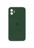 Чохол Silicone Case Square Full Camera Protective (AA) для Apple iPhone 11 (6.1") Зелений / Cyprus Green