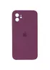 Чохол Silicone Case Square Full Camera Protective (AA) для Apple iPhone 11 (6.1 ") Бордовий / Maroon