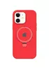 Чохол Silicone Case Full Protective with Ring для Apple iPhone 11 (6.1") Red