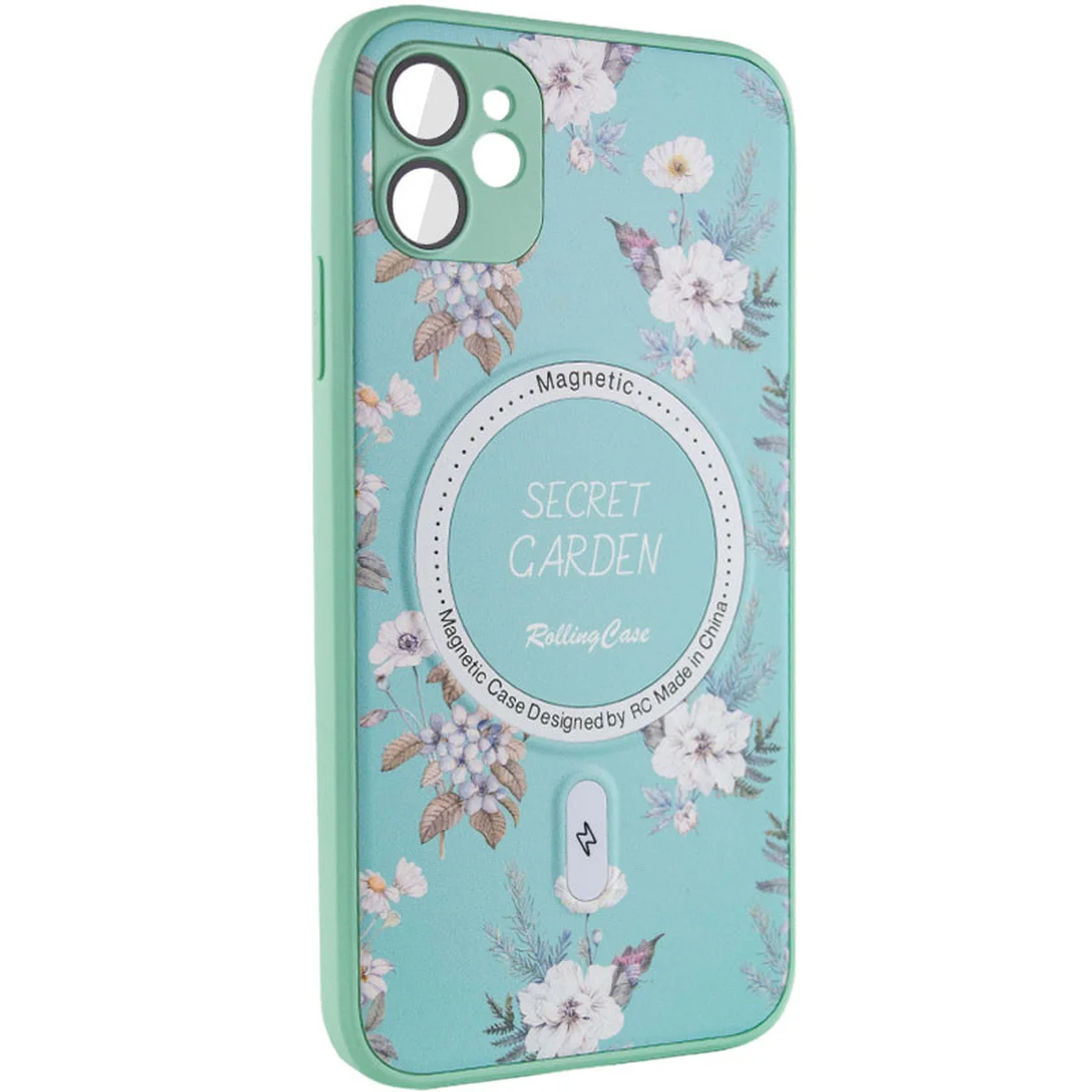 TPU+PC чехол Secret Garden with MagSafe для Apple iPhone 11 (6.1") Mint