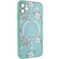 TPU+PC чехол Secret Garden with MagSafe для Apple iPhone 11 (6.1") Mint