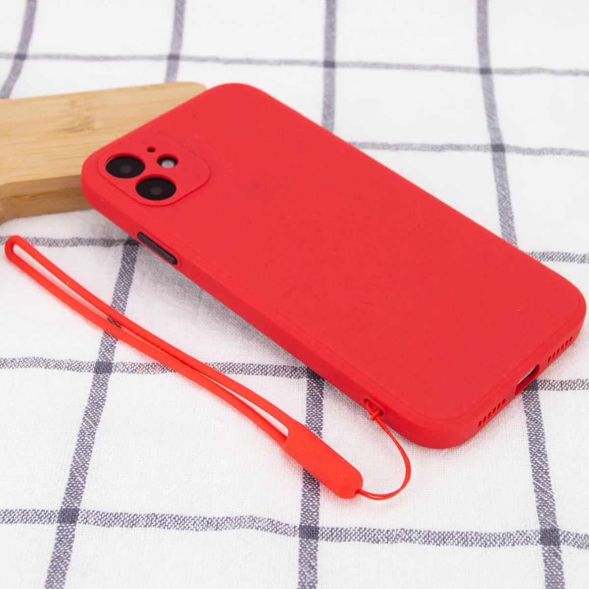 Чехол TPU Square Full Camera для Apple iPhone 11 (6.1") Красный