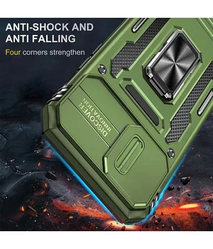 Удароміцний чохол Camshield Army Ring для Apple iPhone 11 (6.1") Оливковий / Army Green