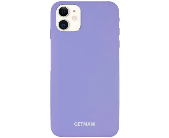 Чехол Silicone Case GETMAN for Magnet для Apple iPhone 11 (6.1") Сиреневый / Dasheen
