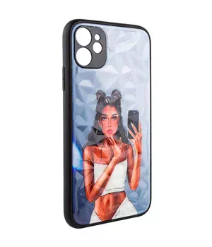 TPU+PC чохол Prisma Ladies для Apple iPhone 11 (6.1") Black in White