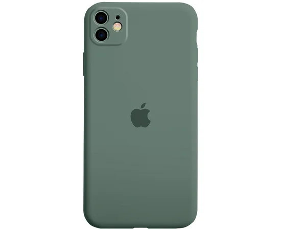 Чехол Silicone Case Full Protective для Apple iPhone 11 (6.1") Зеленый / Pine green