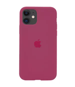 Чехол Silicone Case Full Protective (AA) для Apple iPhone 11 (6.1") Красный / Rose Red
