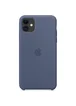 Чехол Silicone case (AAA) для Apple iPhone 11 (6.1") Голубой / Alaskan blue