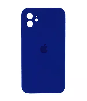 Чохол Silicone Case Square Full Camera Protective (AA) для Apple iPhone 11 (6.1") Синій / Deep navy