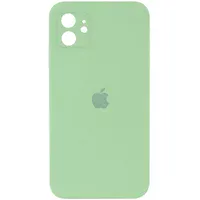 Чехол Silicone Case Square Full Camera Protective (AA) для Apple iPhone 11 (6.1") Мятный / Mint