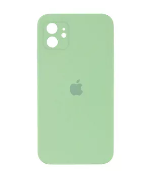 Чехол Silicone Case Square Full Camera Protective (AA) для Apple iPhone 11 (6.1") Мятный / Mint