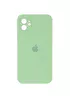 Чохол Silicone Case Square Full Camera Protective (AA) для Apple iPhone 11 (6.1 ") М'ятний / Mint