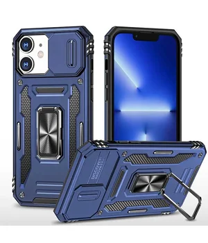 Ударопрочный чехол Camshield Army Ring для Apple iPhone 11 (6.1") Синий / Navy